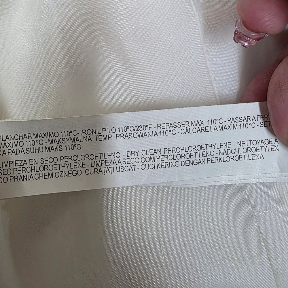 Zara Basic Women Off White Double Breasted Sleeveless Blazer Vest Small Longline - Picture 4 of 9